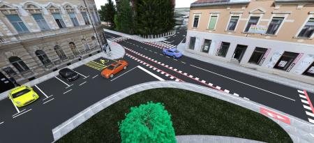 Prikaz projektne rešitve ureditve križišča pred Upravno enoto Ptuj 5